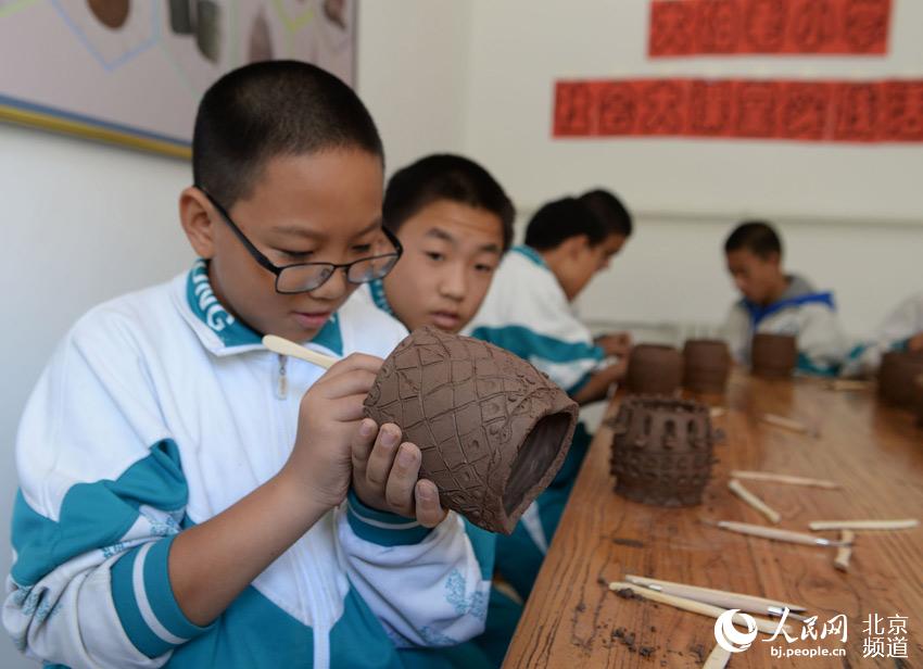陶艺体验 延庆乡村特色产业成为学生大课堂