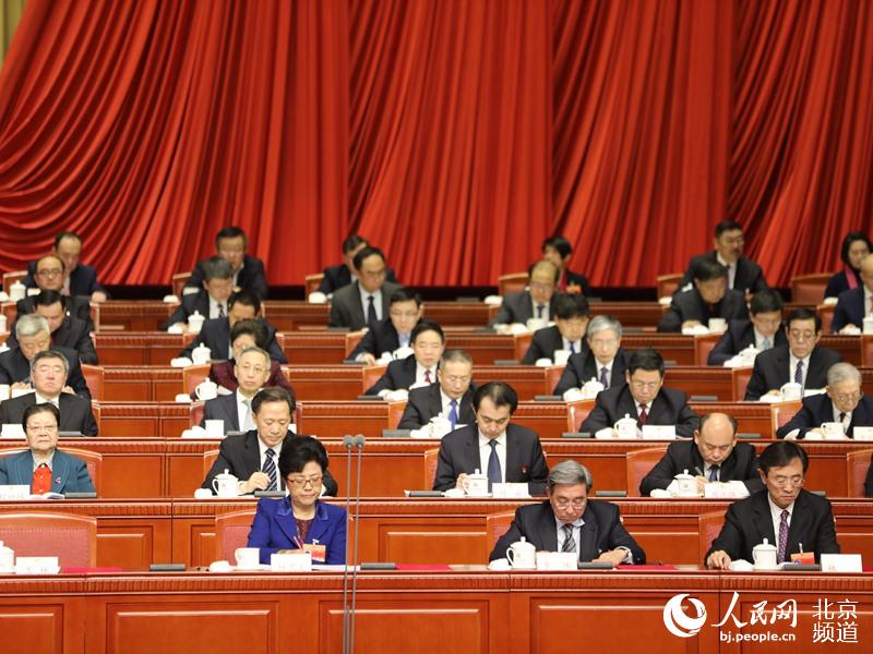 北京市政協十三屆三次會議今天下午開幕，北京市政協主席吉林作政協工作報告。