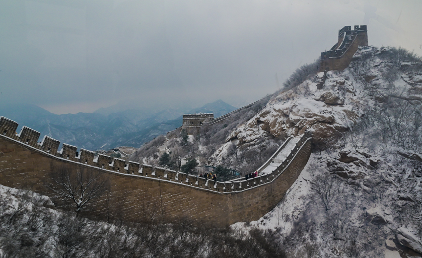 八达岭长城雪景。（八达岭长城景区供图）