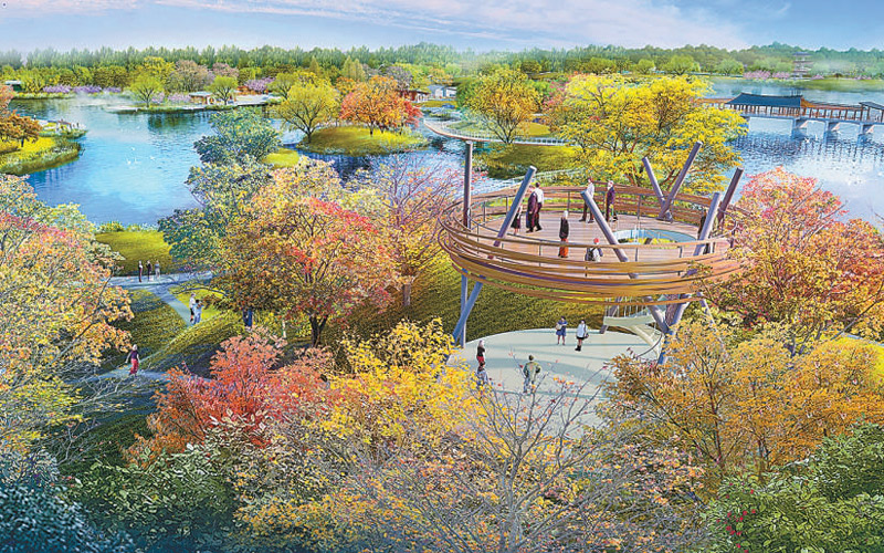 故宫北院旁开建湿地公园 占地85万平方米