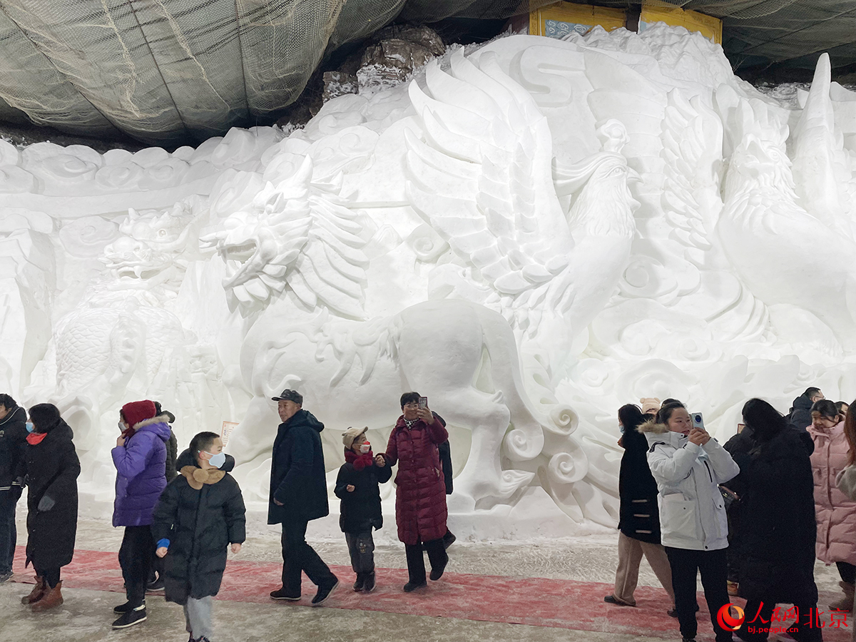 冰燈冰雪嘉年華現場。人民網記者 尹星雲攝