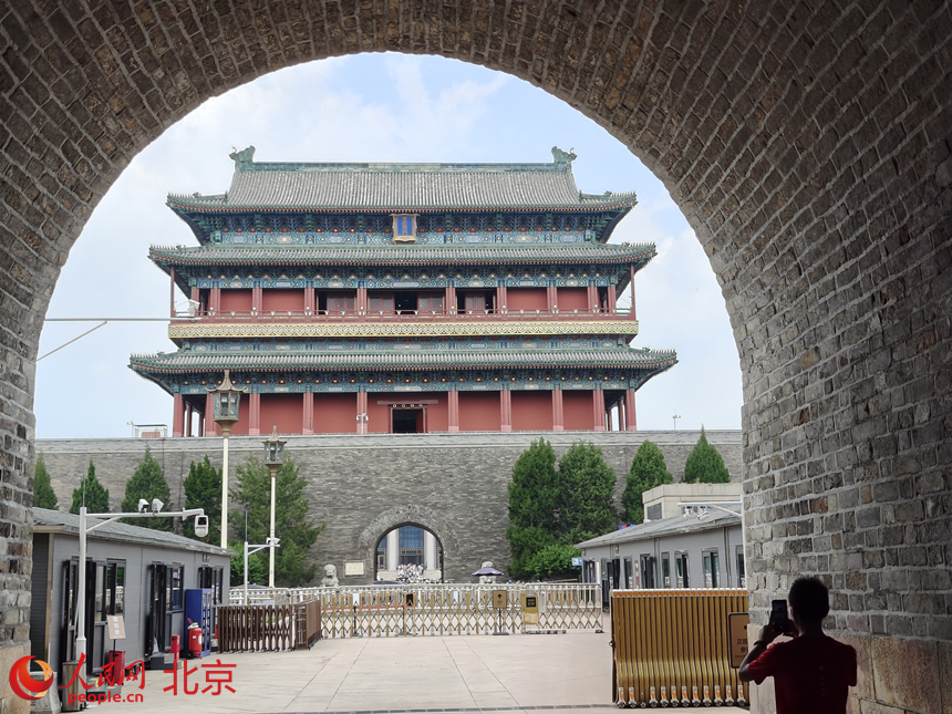 “北京中軸線”成游客熱門打卡地。人民網記者 李博攝