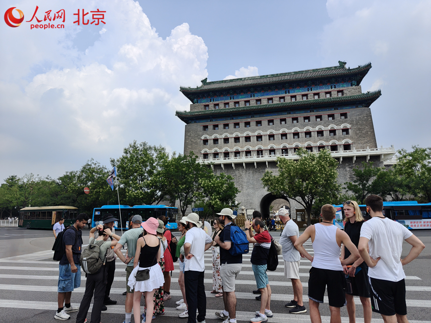“北京中軸線”成游客熱門打卡地。人民網記者 李博攝