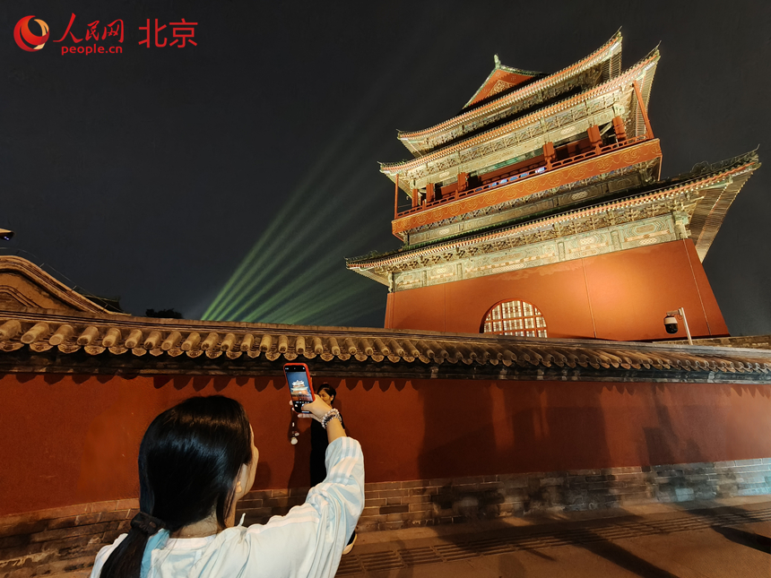 “北京中軸線”成游客熱門打卡地。人民網記者 李博攝