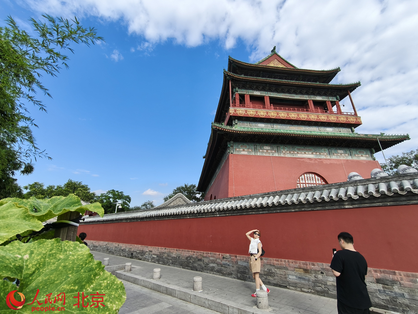 “北京中軸線”成游客熱門打卡地。人民網記者 李博攝