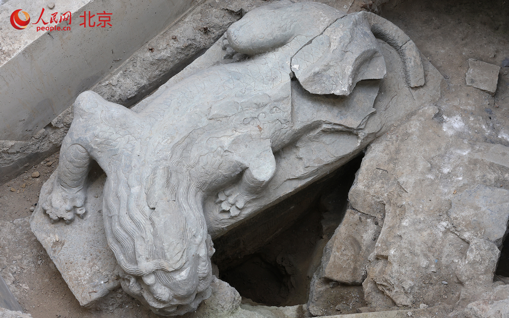 北京中轴线上“藏”着600岁“神兽”。人民网 李世奇摄