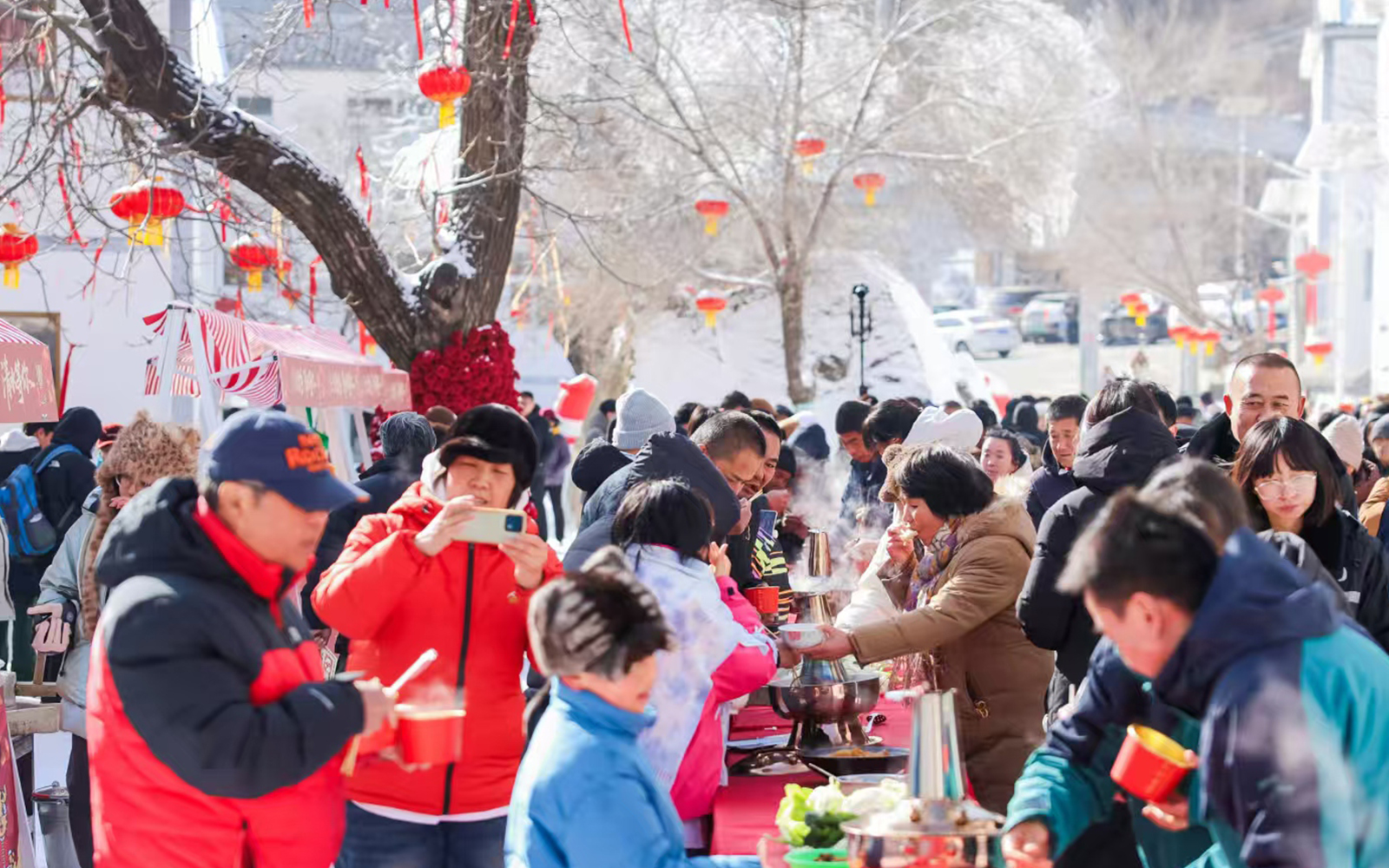 门头沟区非遗“打拼锅”在北京雪乡清水镇启幕