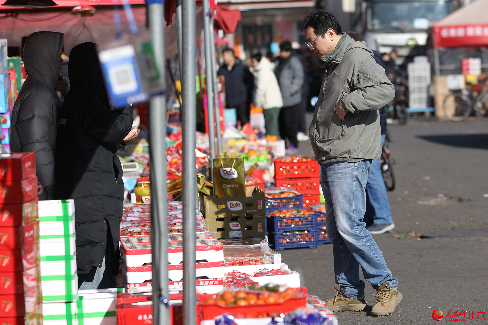 新发地年货节现场。人民网记者 尹星云摄