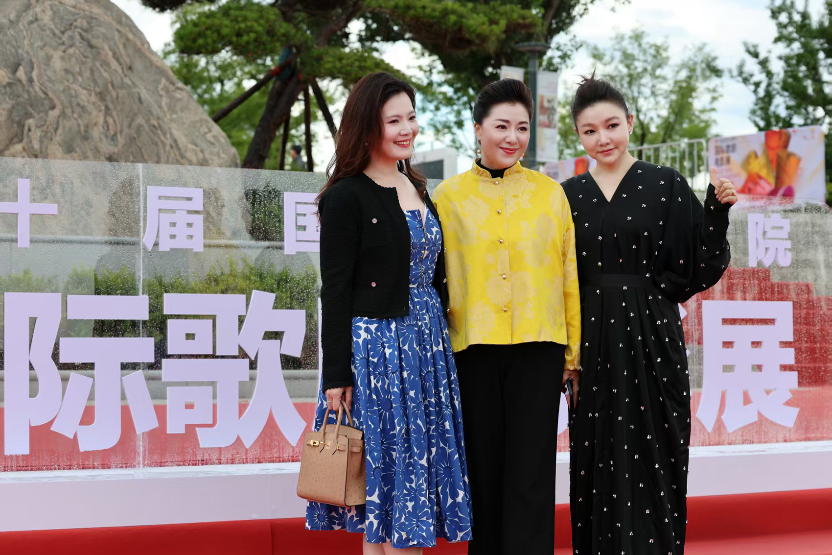王莉、王丽达、宋元明亮相开幕式红毯。国家大剧院供图