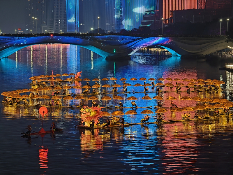 非遗金龙巡游首次“游”进通州大运河