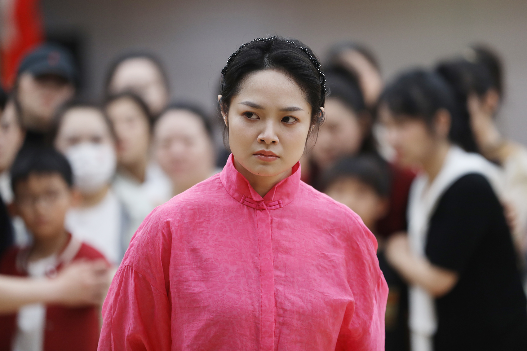 原创民族歌剧《映山红》排练现场。人民网记者 尹星云摄