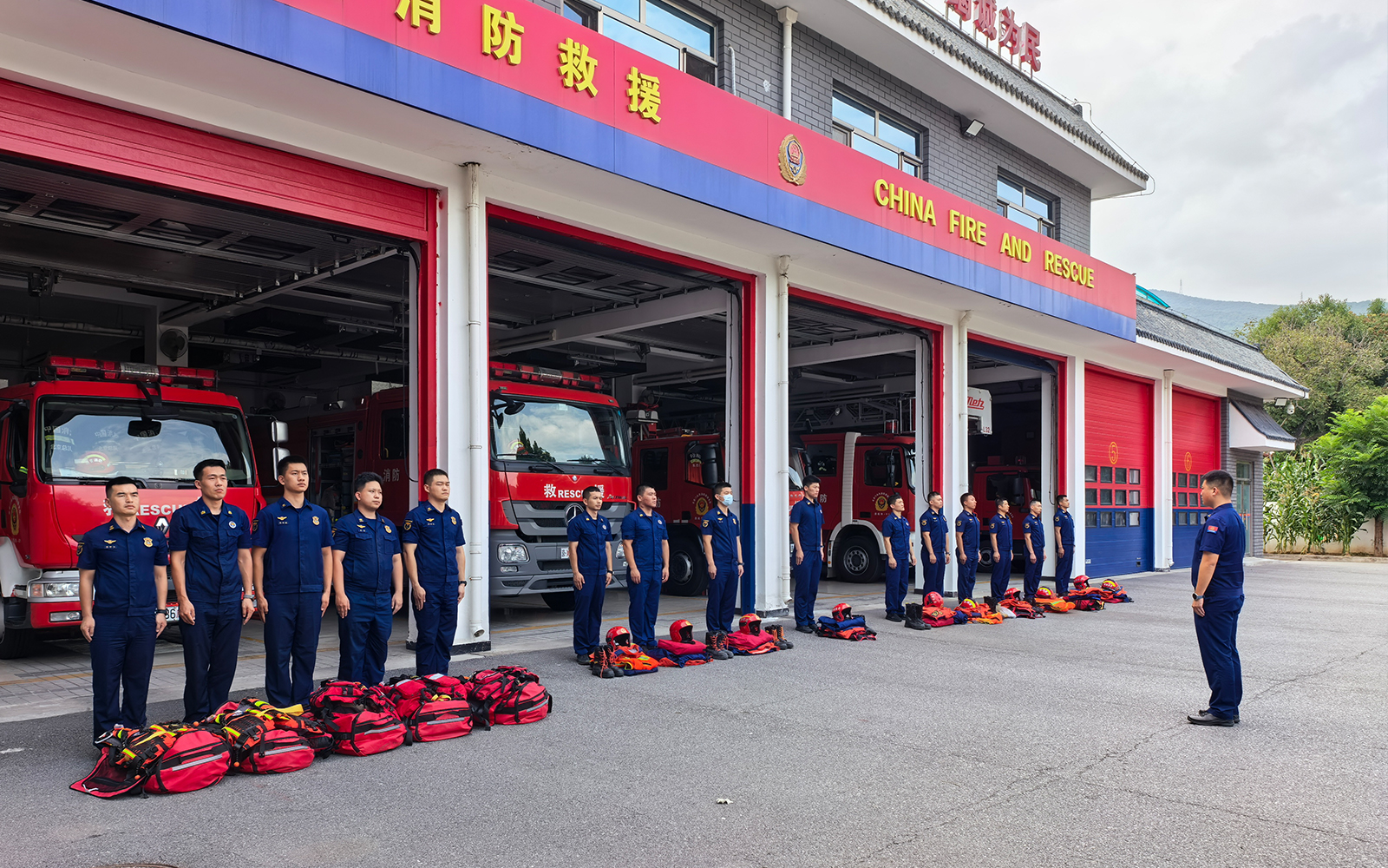 门头沟区各项防汛防台风措施正有序推进，全力保障人民群众生命财产安全。门头沟区委宣传部供图