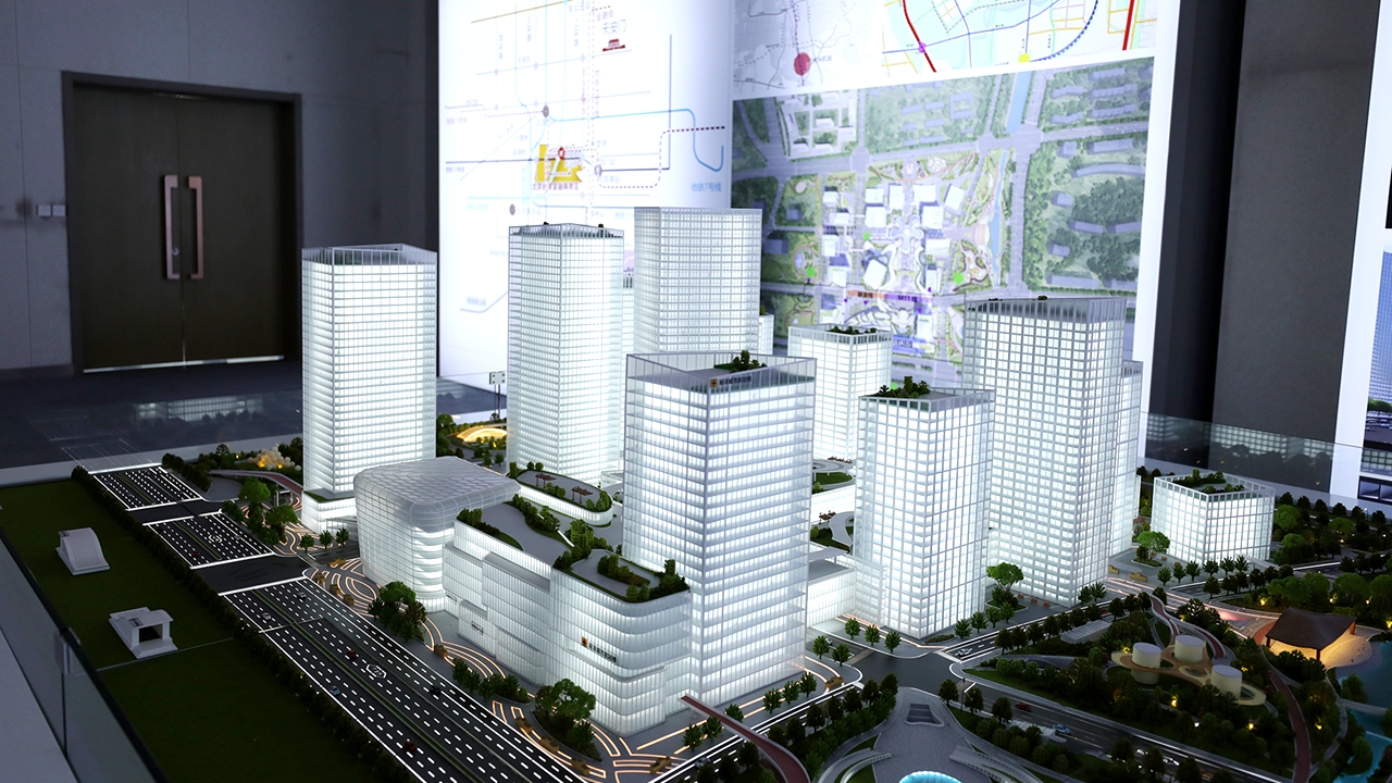 丽泽城市航站楼综合交通枢纽沙盘