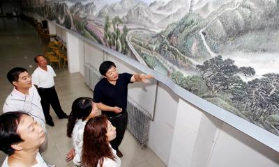 《平谷十六景》60米长幅画卷献礼国庆