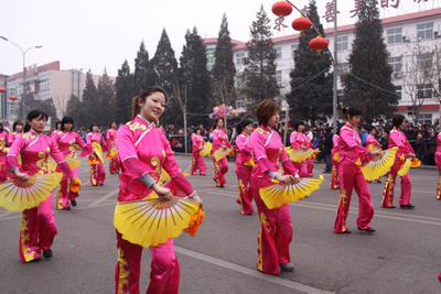 平谷举办第二十届民间花会秧歌健身大拜年活动