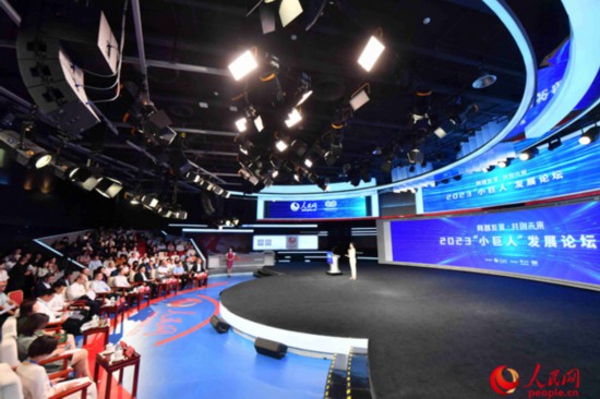 2023“小巨人”發展論壇現場。人民網記者 於凱攝